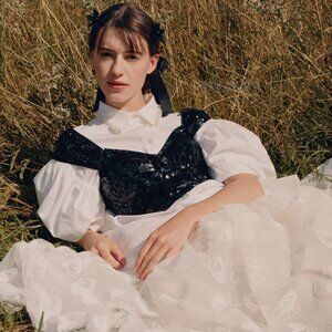 SIMONE ROCHA X HM - SHEER EMBROIDERED PUFFY TULLE SKIRT